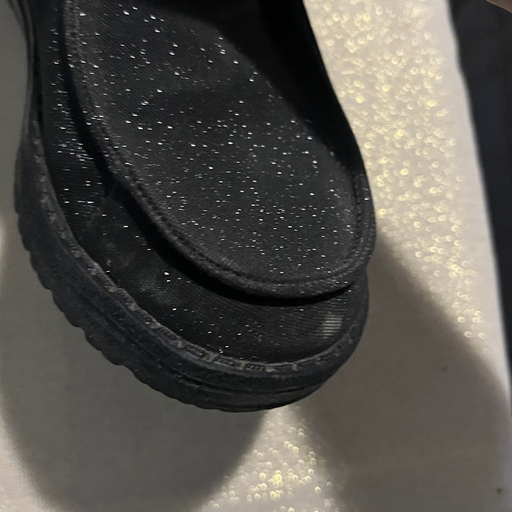 Hey Dude Women’s Black Sparkle Loafers - Picture 8 of 9